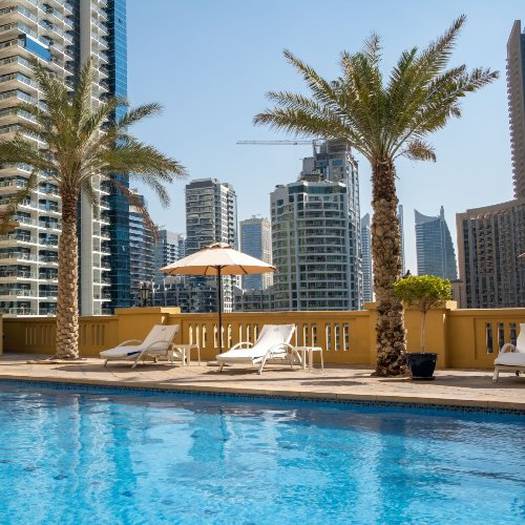 حمام السباحة شقق سها الفندقية دبي