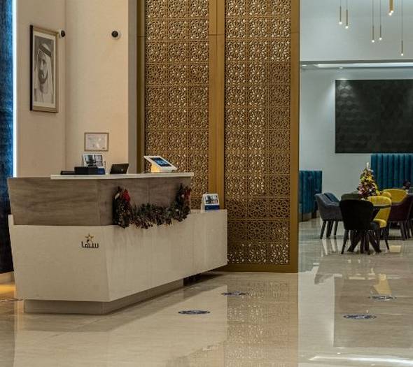 استقبال على مدار 24 ساعة شقق سها مينا راشد الفندقية دبي