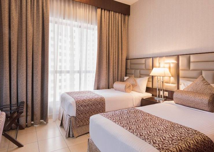 شقة ديلوكس بثلاث غرف نوم شقق سها الفندقية دبي