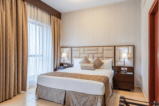 Two bedroom marina view apartment شقق سها الفندقية دبي