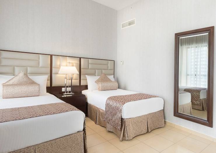 شقة ديلوكس بأربع غرف نوم شقق سها الفندقية دبي