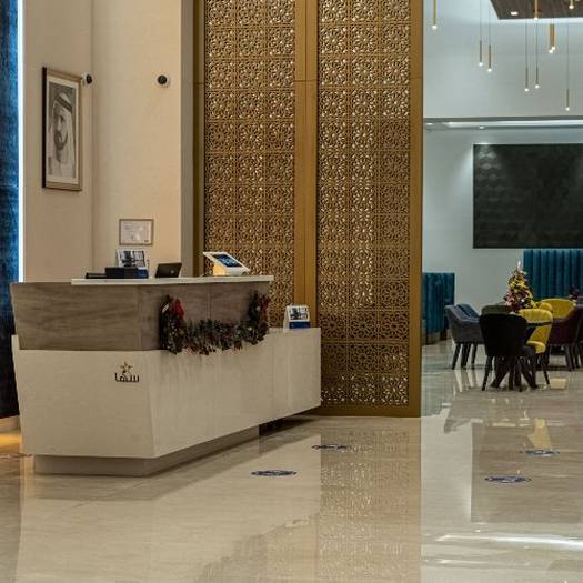 استقبال على مدار 24 ساعة شقق سها مينا راشد الفندقية دبي